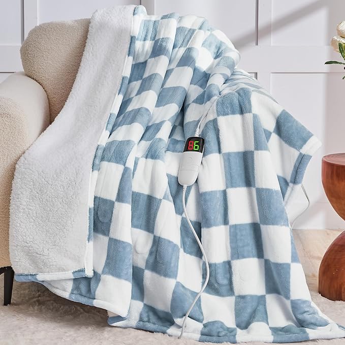 Heated Electric Blanket Throw, 50X60 Heating Blanket by OCTROT