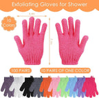 FoldTier 200 Pcs Exfoliating Gloves Bulk - Image 2