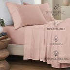 Karissa Mae Cooling Bamboo Viscose Standard Size Pillowcase Set | 100% - Image 2