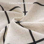 Plaid Pinch Pleated Curtains - Image 8