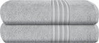 BOUTIQUO 100% Cotton 2 Pack Bath Towel Set 28x55, Eco-Friendly Large Bath Towels by BOUTIQUO