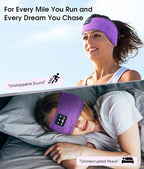 MUSICOZY Sleep Headphones Bluetooth 5.4 Headband, Wireless Earphones Music - Image 2