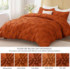 BEDELITE Burnt Orange Queen Comforter Set - Image 8
