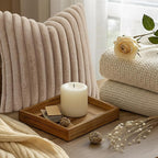 decorUhome Cozy Faux Fur Throw Pillow Covers 20x20 Set of 2 Decorative Soft - Image 9
