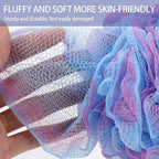 BTYMS Bath Sponges 60g/pc Shower Loofahs Mesh Pouf Shower Pouf Bath Scrunchies - Image 2