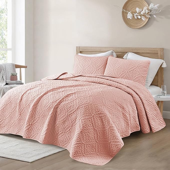 Exclusivo Mezcla King Quilt Bedding Set, Lightweight Soft Bedspreads Coverlets - Image 2