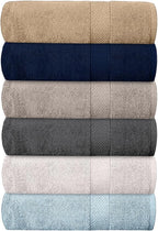 QUBA LINEN Hotel & Spa 100% Cotton Bath Towels Pack of 6, Ultra Soft, Quick Dry by QUBA+LINEN