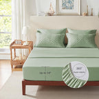 Zzlpp Queen Comforter Set 7 pieces, Sage Green Tufted Bed in a Bag - Image 7
