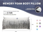 Fluffy Full Body Pillow for Adults 20x54 Long Big Body Pillow Cover Pillowcase - Image 7