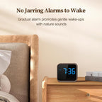 Housbay Wooden Sound Machine Alarm Clock - Image 4
