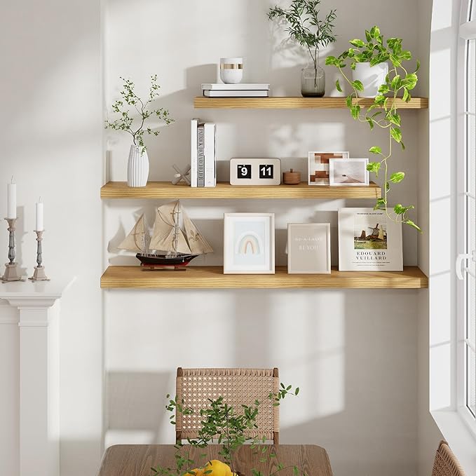 Fun Memories Floating Shelves for Wall, 48 x 9.3 Large Floating Shelf Wall - Image 6