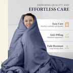 100% Egyptian Cotton Pillow Cases Standard/Queen Size Set of 2 - Image 6
