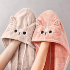2Pack Microfiber Hair Towel Wrap - Image 4