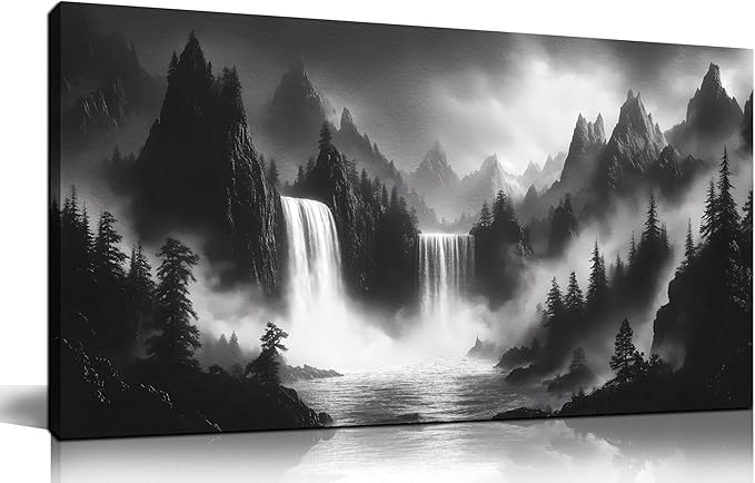 Mountain Wall Pictures for Living Room Decor by HUBOSKNCANVASWALLART