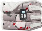 LaffyLo Electric Heated Blanket Full Size 72 x 84, Fast Heating Blanket by LAFFYLO