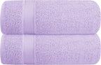 Elvana Home Cotton 2 Pack Oversized Bath Towel Set 28x55 inches, Large Bath by Unknown