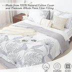 LEMIROE Botanical Cotton Comforter King Size - Image 2