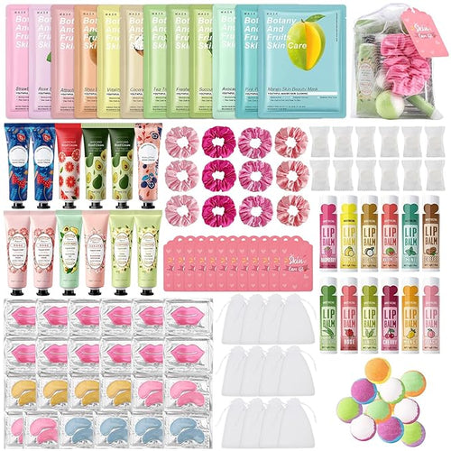 120PCS Spa Party Supplies for Girls, Include Facial Masks, Lip Mask, Under Eye by jutqut