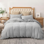 PURE ERA Jersey Knit Duvet Cover Set 100% T-Shirt Heather Cotton Super Soft - Image 6