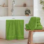 Belizzi Home 8 Piece Towel Set 100% Ring Spun Cotton, 2 Bath Towels 27x54 - Image 3