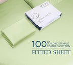 Royale Linens 400 Thread Count 100% American Grown Cotton Fitted Sheet Full Size - Image 9