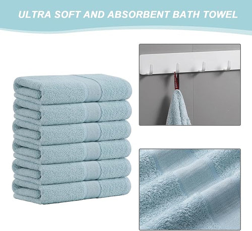 Aibaser Bath Towels, 27x54inch - Image 2