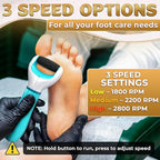 Electric Foot Sander Callus Remover – 3-Speed Foot Sanders - Image 7