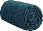Knitted Weighted Blanket for Adult, No Beads Heavy Blanket 50” x 60'' 7lbs by Unknown