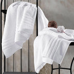 Hammam Linen Jumbo Large Bath Sheets Towels 2-Pack 35 x 70 Inches Soft and - Image 5