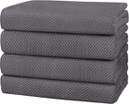 HOMEXCEL Bath Towel Set Pack of 4, 30 x 60 Inches Large Microfiber Bath Towels by HOMEXCEL