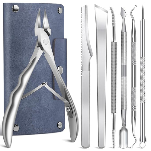 7-Piece Ingrown Toenail Treatment Set, Professional Stainless Steel Ingrown by SMZHealing