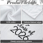 MASHAN Class of 2026 Graduation Hand Towels 3 Pack, 100% Cotton Soft Absorbent - Image 3