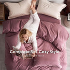 JELLYMONI 100% Washed Cotton Duvet Cover Twin – Soft, Breathable Linen-Look - Image 8