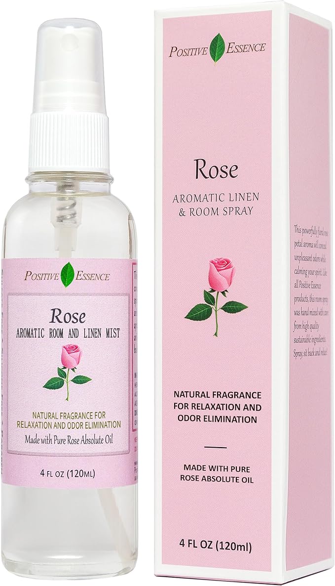 Rose Linen and Room Spray, Natural Pillow Spray Made by PositiveEssence