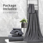 Extra Large Bath Towel Set of 4, Oversized Bath Sheet Super Soft Highly - Image 7
