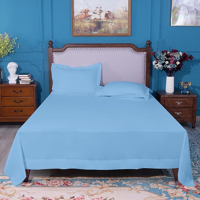 NTBAY Twin Extra-Long Flat Sheet Only - Image 4