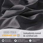 LuxClub 4 PC California King Size Sheet Set Sheets Deep Pockets 18" Wrinkle - Image 7