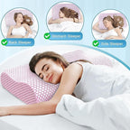 CloudBliss Memory Foam Pillow, Ergonomic Neck Contour Cervical Pillow - Image 7