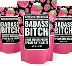 Explicit Essentials Bath Salts for Women, 12oz Raspberry Epsom Salts - Image 4