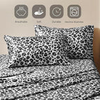 MR&HM Satin Sheets with Elastic Corner Straps, Full Size Sheets Set - Image 6
