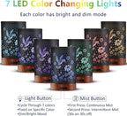 EQUSUPRO Essential Oil Diffuser 150ml Black Metal Aromatherapy Oil Diffuser - Image 3