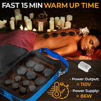 SereneLife Portable Massage Stone Warmer Set - Image 3
