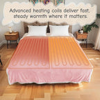Electric Heated Blanket Throw Size 50"x60", Soft Flannel - Image 5