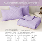 Exclusivo Mezcla King Quilt Set- Lilac Quilts Bedding Set - Image 6