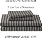 PURE ERA Jersey Knit Duvet Cover Set 100% T-Shirt Heather Cotton Super Soft - Image 7