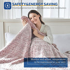 Sealy Electric Blanket Full Size, Soft Sherpa Heated Blanket Single Control - Image 2