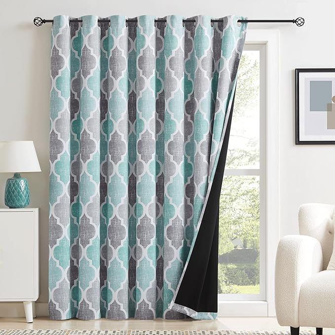Beauoop 100% Blackout Curtains 84 Inches Long - Image 2