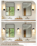 Indoor Wall Light Fixture, HWH Modern Wall Sconce Vanity Light - Image 4