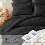Zzlpp Queen Comforter Set 7 Pieces, All Season Boho Bedding Sets - Image 3