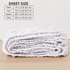 HBHLFZ Twin Fitted Sheet Only, Soft Breathable Bottom Sheet - Image 2